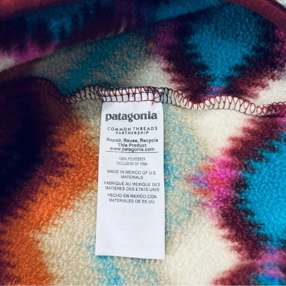 Patagonia Women's Lightweight Synchilla Snap-T Pullover Sz M - Picture 5 of 8
